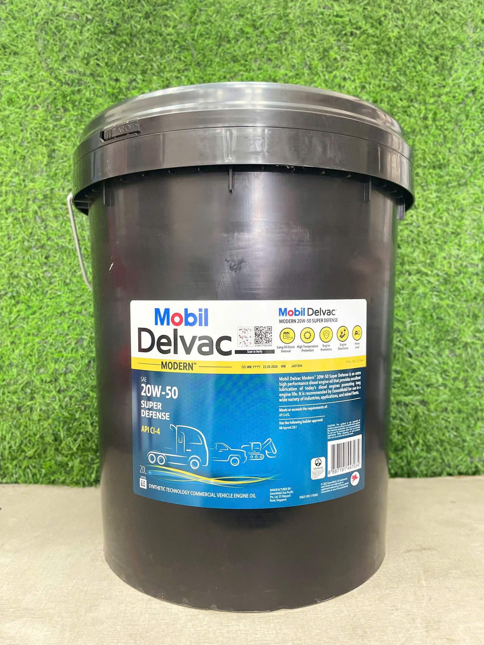 Dầu nhớt động cơ xe tải Mobil Delvac Super 1400 - 20W-50